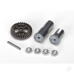 Traxxas Gear Set, Differential, metal (output gears (2 pcs) / spider gears (4 pcs) / ring 35T (1pc) / 2x14.8mm pin (1pc)) 7579X