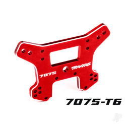 Traxxas Shock tower, front, 7075-T6 aluminium (red-anodised) (fits Sledge) 9639R