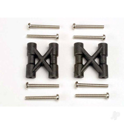 Traxxas Bulkhead cross braces (2 pcs) / 3x25mm CS screws (8 pcs) 3930
