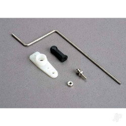 Traxxas Steering rod / plastic rod end / chrome threaded ball & nut / servo horn 3825