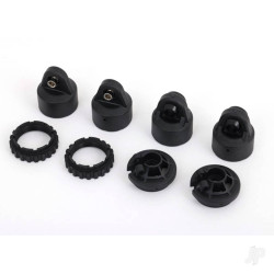 Traxxas Shock caps, GT-Maxx shocks (2) / spring perch / adjusters (2) (for 2 shocks) (for Sledge) 9664