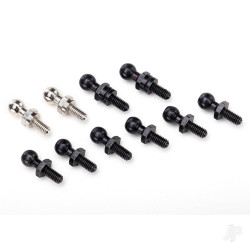 Traxxas Pivot balls black (6 pcs), silver (2 pcs), black (Long) (2 pcs) 7540X