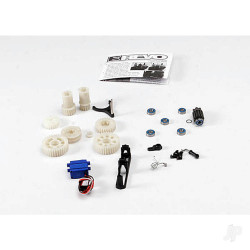 Traxxas Two speed conversion kit (E-Revo) (includes wide and close ratio first gear Sets, sub-micro servo, and linkage) (Requires 3 channel transmitter) 5692