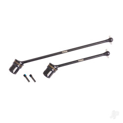 Traxxas Driveshafts, center, assembled (steel constant-velocity), front (1)/ rear (1) (fits Sledge) 9655X