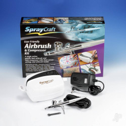 Spraycraft SP30Kc Airbrush & Compressor Kit (Top Feed) SHSSP30KC