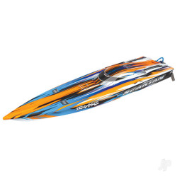 Traxxas Orange Spartan VXL 1:10 36in Electric Brushless Race Boat (+ TQi 2-ch, TSM, VXL-6s marine, Velineon 540XL) 57076-4-ORNG