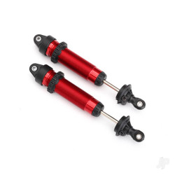 Traxxas Shocks, GTR, 134mm, aluminium (Red-anodised) (fully assembled with out springs) (Front, threaded) (2 pcs) 8450R