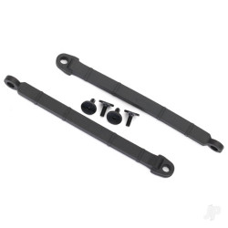 Traxxas Limit strap, Rear suspension (2 pcs) / 3x8 flat-head screw (4 pcs) 8548