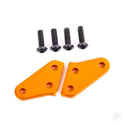 Traxxas Steering block arms (aluminium, orange-anodised) (2) (fits #9537 and 9637 steering blocks) 9636T