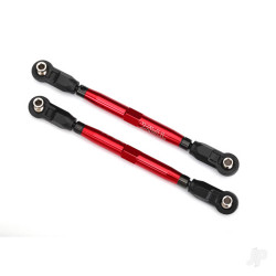 Traxxas Toe links, front, Unlimited Desert Racer (TUBES red-anodised, 7075-T6 Aluminium, stronger than titanium) (102mm) (2) (assembled with rod ends and hollow balls) / Aluminium wrench, 7mm (1) 8547R