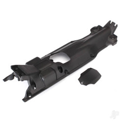 Traxxas Skidplate, transmission, nylon (black) / cover 5637X