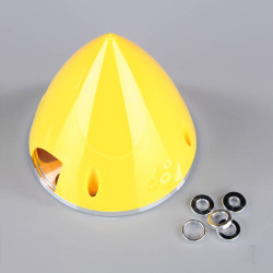 JP 82mm Yellow Spinner (with Aluminium Back Plate) DAC02031