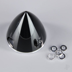 JP 75mm Black Spinner (with Aluminium Back Plate) DAC02024