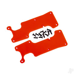 Traxxas Suspension arm covers, red, rear (left and right) / 2.5x8 CCS (12) 9634R