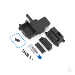 Traxxas Box, receiver (sealed) w / ESC mount / receiver cover / access plug / foam pads / silicone grease / 2.5x10 CS (2) / 3x10 BCS (1) 9624
