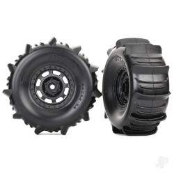 Traxxas Tyres and wheels, assembled, glued (Desert Racer wheels, paddle Tyres, foam inserts) (2) 8475