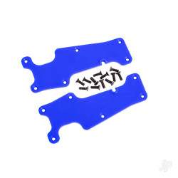 Traxxas Suspension arm covers, blue, front (left and right) / 2.5x8 CCS (12) 9633X