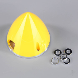 JP 57mm Yellow Spinner (with Aluminium Back Plate) DAC02015