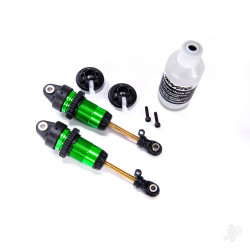 Traxxas Shocks, GTR Long Green-anodised, PTFE-coated bodies with TiN shafts (fully assembled, with out springs) (2 pcs) 7461G