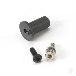 Traxxas Motor mount hinge post / 4x12mm BCS (1pc) / 4x10mm CS with split and flat washer (1pc) 5661
