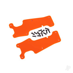 Traxxas Suspension arm covers, orange, front (left and right) / 2.5x8 CCS (12) 9633T