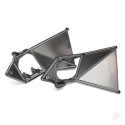 Traxxas Mounts, suspension arm, upper (Front) (left & right) (satin black chrome-plated) 8534X