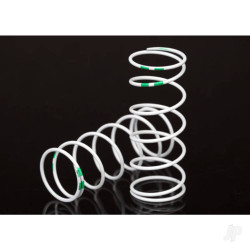Traxxas Spring, shock, white (GTR Long) (0.653 rate Green) (1 pair) 7441