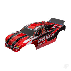 Traxxas Body, Rustler (also fits Rustler VXL), red (painted, decals applied, assembled with wing) 3750R