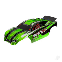 Traxxas Body, Rustler (also fits Rustler VXL), green (painted, decals applied, assembled with wing) 3750G