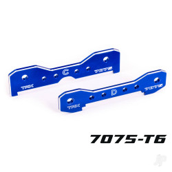 Traxxas Tie bars, rear, 7075-T6 aluminium (blue-anodised) (fits Sledge) 9630