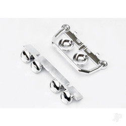 Traxxas Light bar, Front bumper (chrome) (1pc), roof light bar (chrome) (1pc) 5634