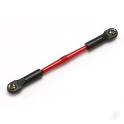 Traxxas Turnbuckle, aluminium (Red-anodised), Front toe link, 61mm (1pc) (assembled with rod ends and hollow balls) (see part 5539X for complete Set of Jato aluminium turnbuckles) 5595