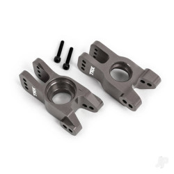 Traxxas Carriers, stub axle, 6061-T6 aluminium (dark titanium-anodised) (left and right) 9552A