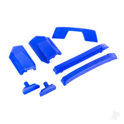 Traxxas Body reinforcement set, blue / skid pads (roof) (fits #9511 body) 9510X