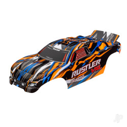 Traxxas Body, Rustler VXL, orange (painted, decals applied) 3726T