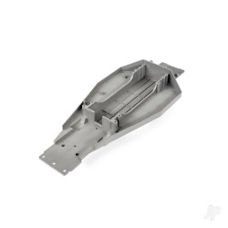 Traxxas Lower Chassis (grey) (166mm long battery compartment) (fits both flat and hump style battery packs) 3722R