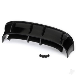 Traxxas Wing, Ford Fiesta ST Rally (black) / 3x8 FCS (4 pcs) 7413
