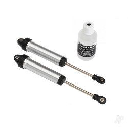 Traxxas Shocks, GTR, 134mm, silver aluminium (fully assembled with out springs) (Front, no threads) (2 pcs) 8451