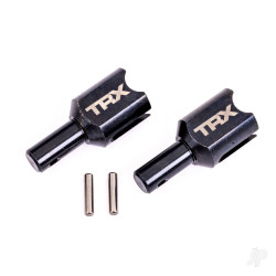 Traxxas Differential output cup, front or rear (hardened steel, heavy duty) (2)/ 2.5x12mm pin (2) 9583X