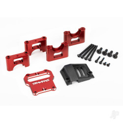 Traxxas Mount, center differential carrier, 6061-T6 aluminium (red-anodised) 9584R