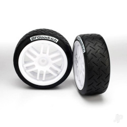 Traxxas Tyres and wheels, assembled, glued (Rally wheels, BFGoodrich Rally Tyres) (2) 7372