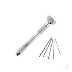Modelcraft Pin Vice - Double Ended, Swivel Top +5 Drills SHSPPV2237-D