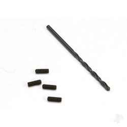 Traxxas Suspension down stop screws (includes 2.5mm drill bit) (limits suspension droop, Sets maximum ride height) 5554