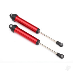 Traxxas Shocks, GTR, 160mm, aluminium (Red-anodised) (fully assembled with out springs) (Rear, no threads) (2 pcs) 8461R