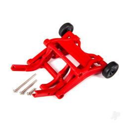 Traxxas Wheelie bar, assembled (red) (fits Slash, Stampede, Rustler, Bandit series) 3678R