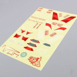 Flight Lab Toys HoverCross Decal Sheet (Red) 1005