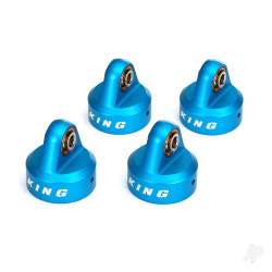 Traxxas Shock caps, aluminium (Blue-anodised), King shocks (4 pcs) 8457