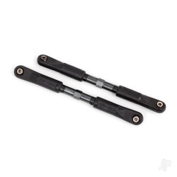 Traxxas Toe links, Sledge (TUBES dark titanium-anodised, 7075-T6 aluminium, stronger than titanium) (120mm) (2)/ rod ends, assembled with steel hollow balls (4)/ aluminium wrench, 8mm (1) 9549A