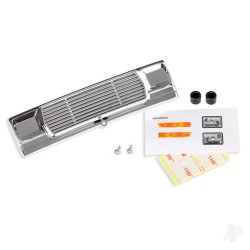 Traxxas Grille, Bigfoot No. 1 (chrome) / decals / adhesive tape / mounting hardware 3656