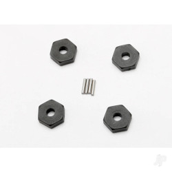 Traxxas Wheel Hubs, hex (4 pcs) / axle pins (1.5x8mm) (4 pcs) 7154